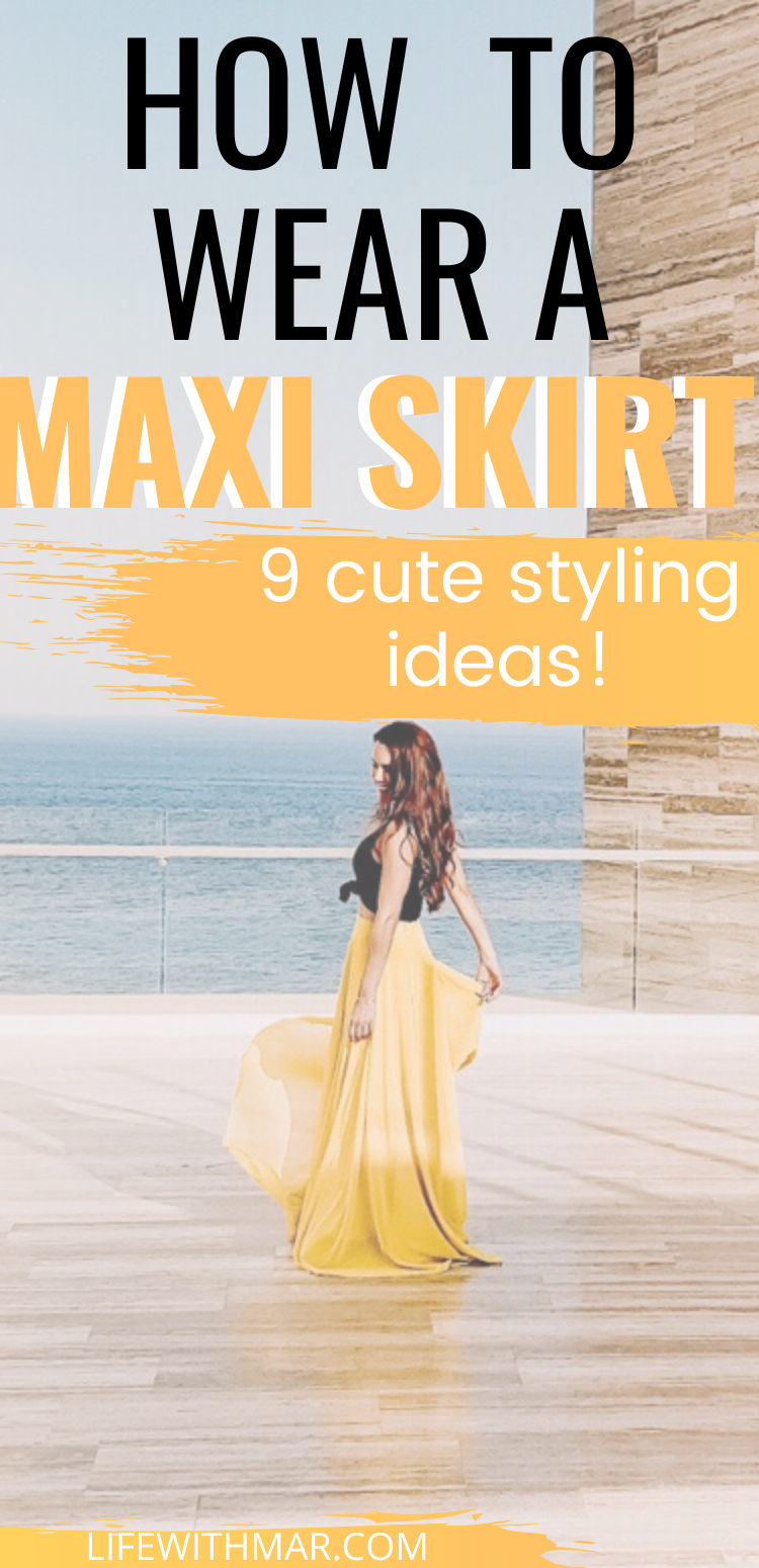 how to wear a maxi skirt