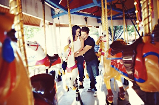 carousel engagement photos