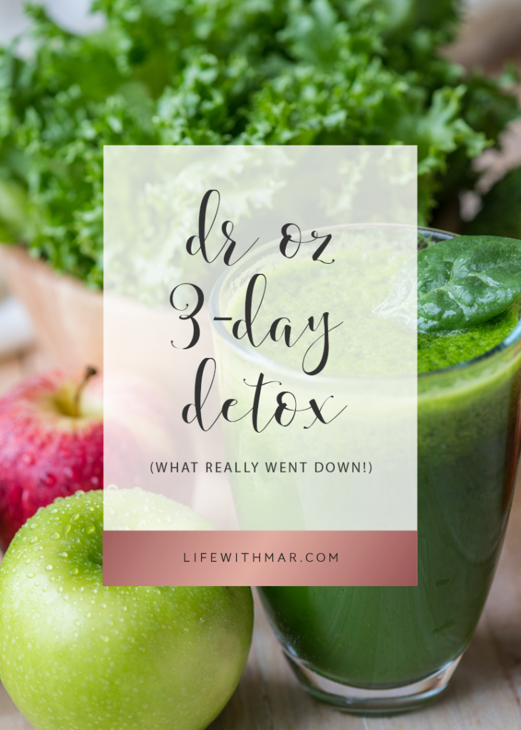 Dr Oz Three Day Detox Cleanse