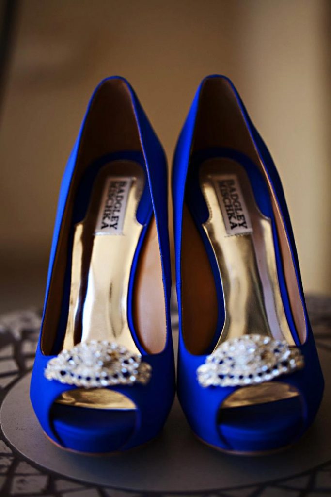 blue wedding shoes badgley mischka