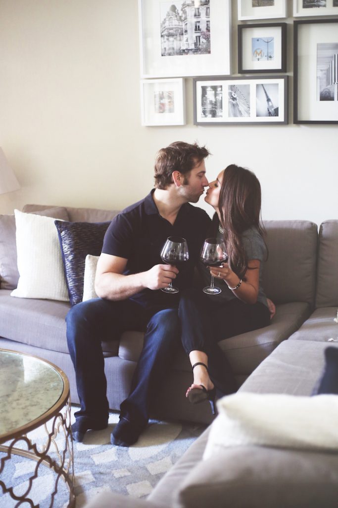 at home date night idea wine tasting 