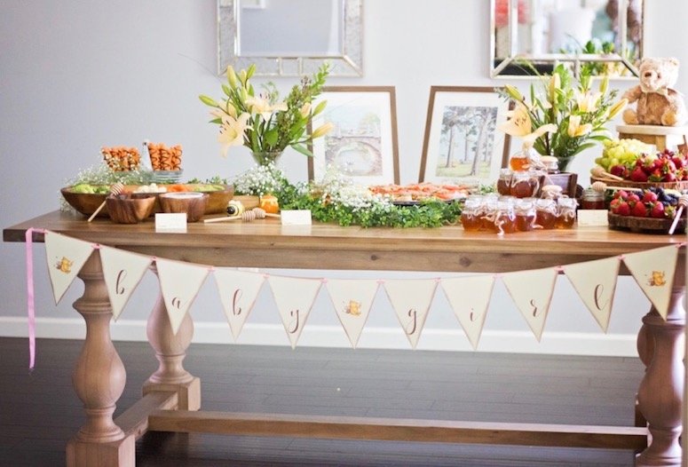 Recreate This Classic Winnie the Pooh Baby Shower Right Now