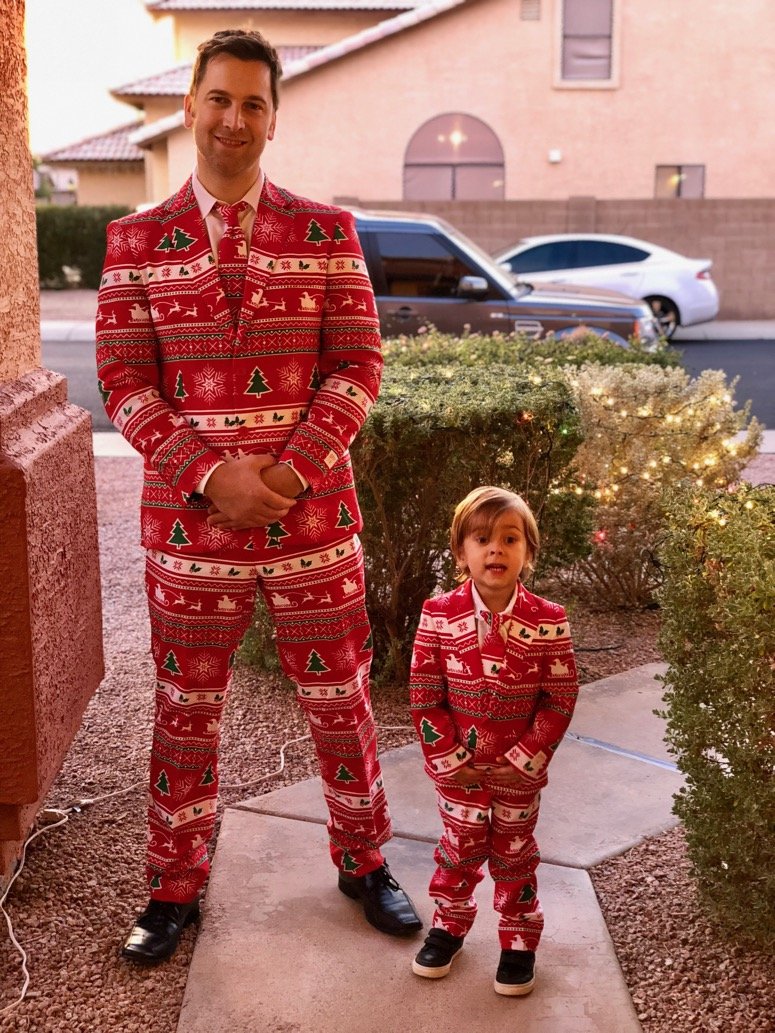 opposuits mens and boys Christmas suits