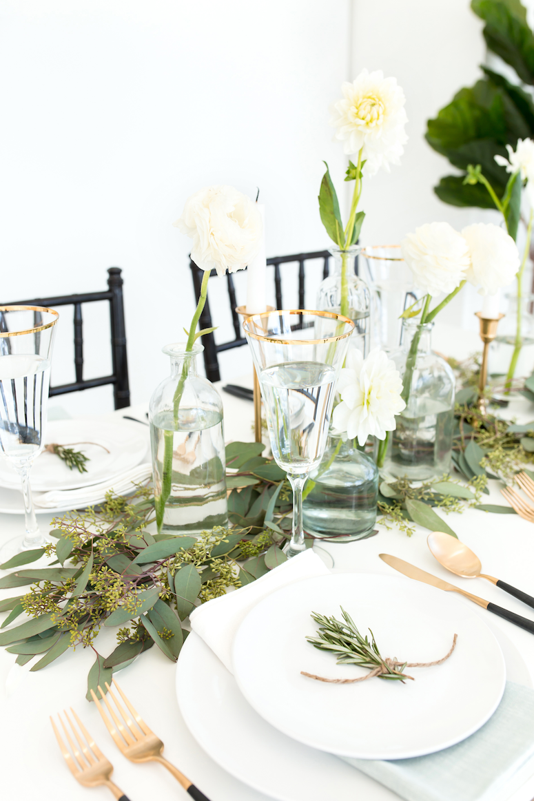 modern thanksgiving tablescape ideas minimalist decor