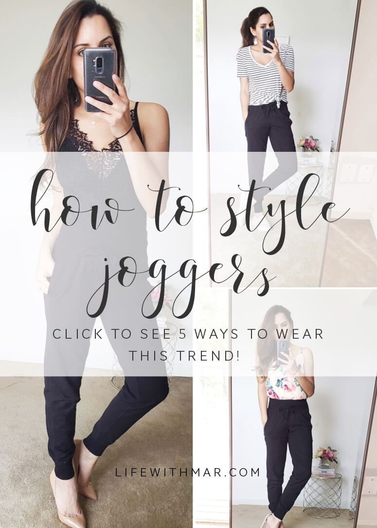 5 ways to style jogger pants