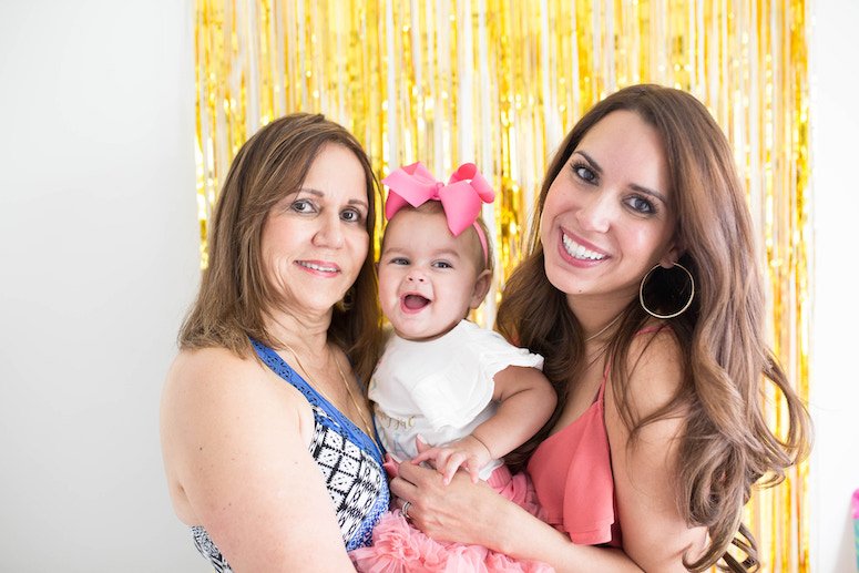 beautiful photo of grandmother, mom and daughter