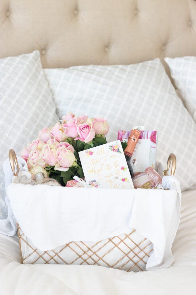 how to curate a luxury mothers day gift basket