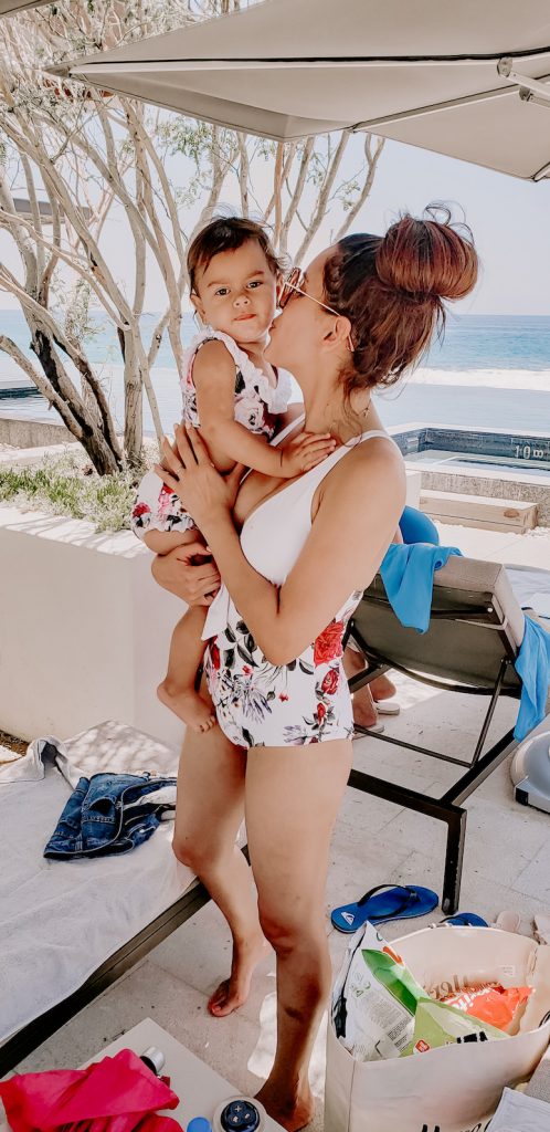 mommy and me matching floral swimsuit
