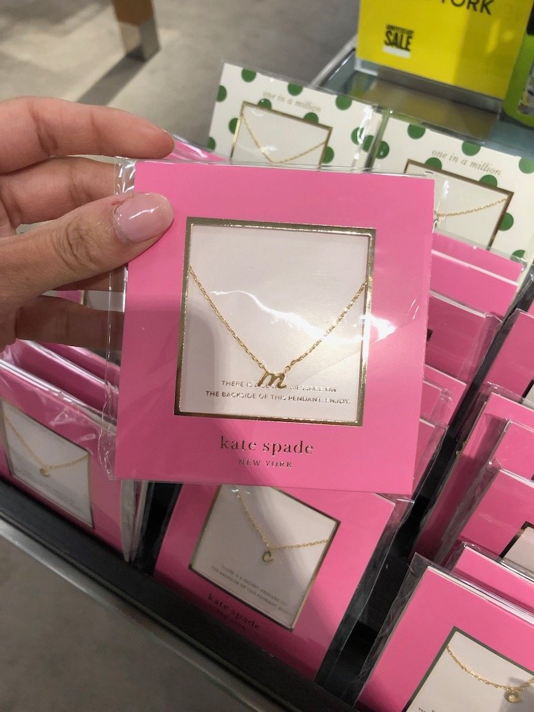 kate spade initial necklace