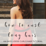 loose curls hair tutorial