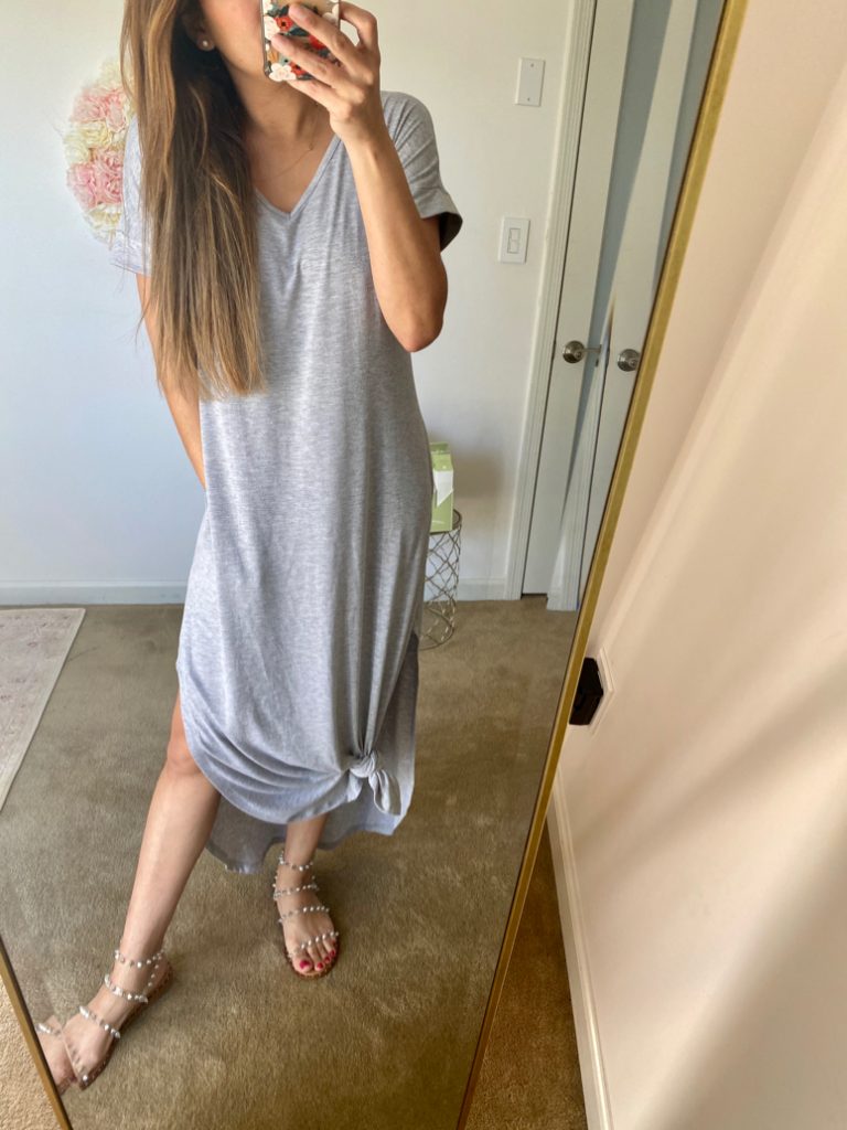 amazon grey t-shirt dress