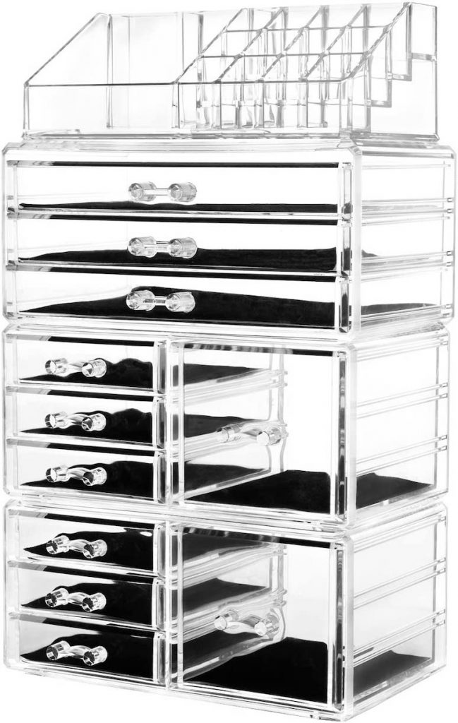 acrylic makeup organizer 