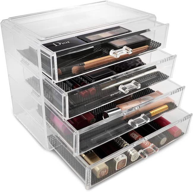 acrylic makeup drawers