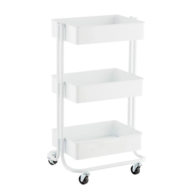 white craft cart 