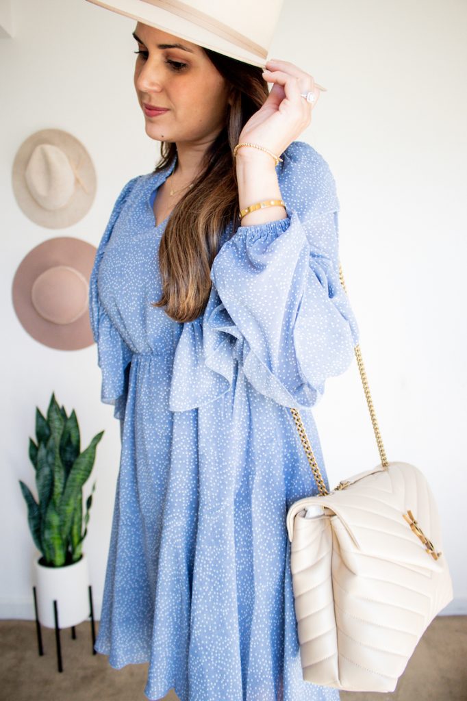 amazon ruffle sleeve dress