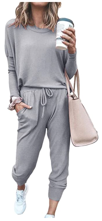 grey jogger set amazon