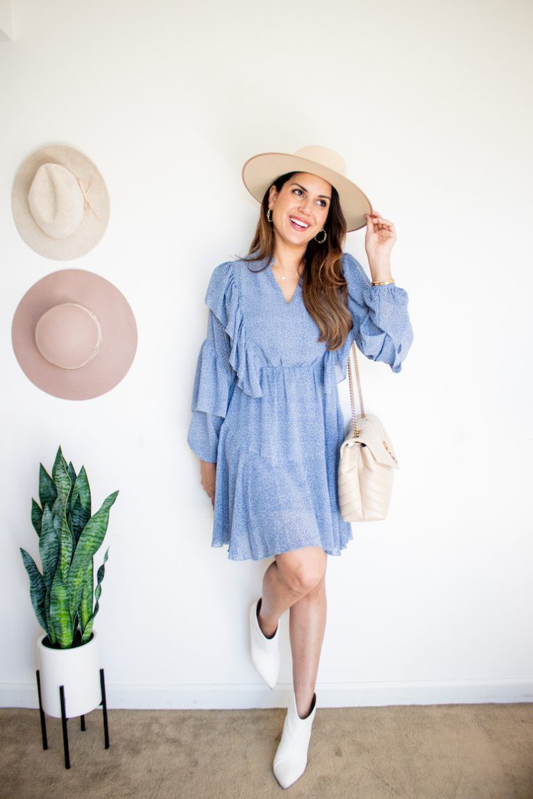 cute thanksgiving outfit ideas for women ruffle dress