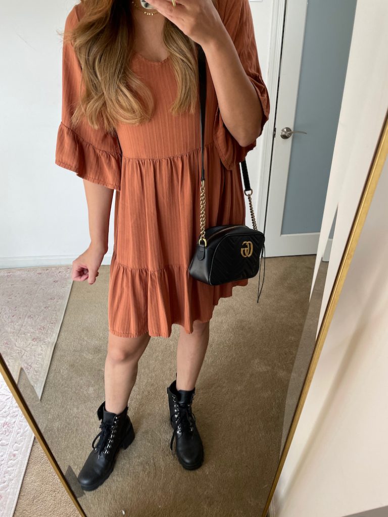 come stile combat boots dress outfit