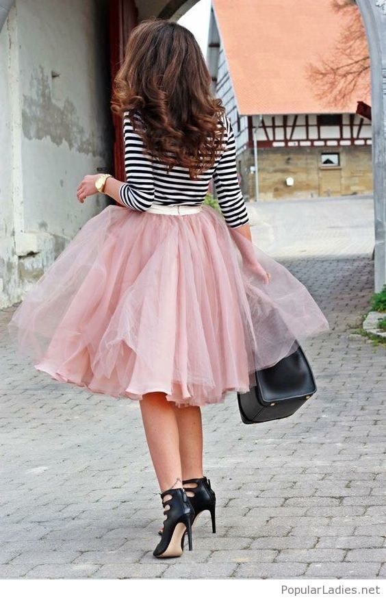 ways to wear pink skirt outfits 