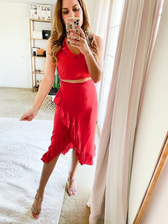 summer amazon try-on red sugarliips dress