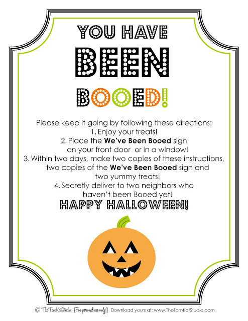 free printable you've been booed signs