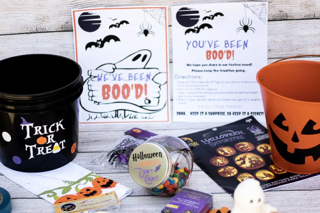 free Halloween Boo'd printables