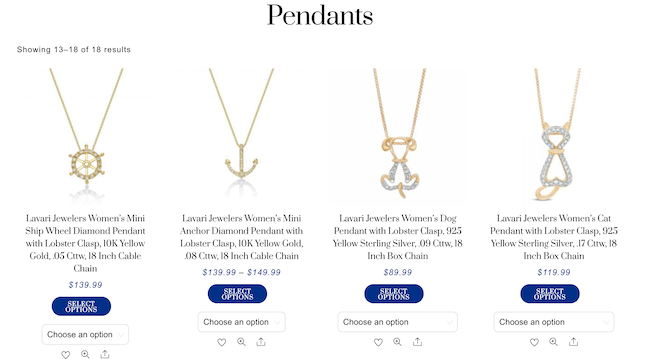 lavari jewelers pendant necklaces 