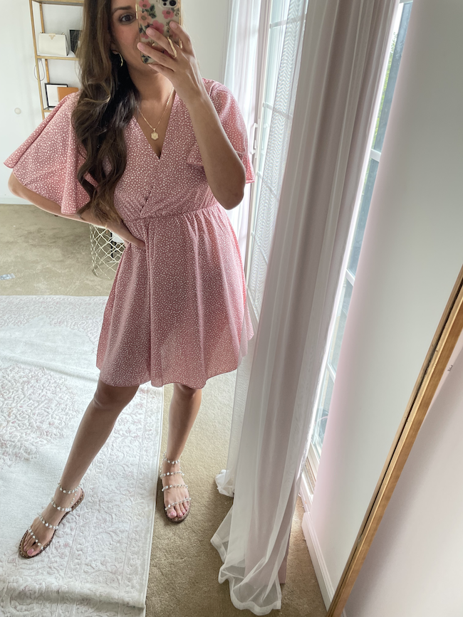 amazon fashion finds for fall pink dress