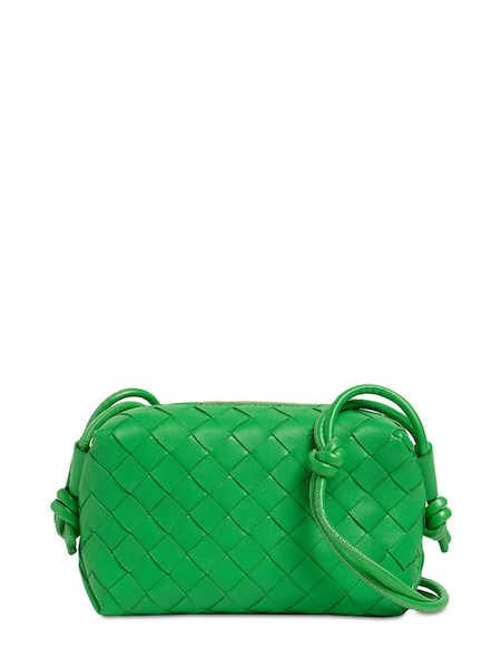 bottega veneta mini loop bag green