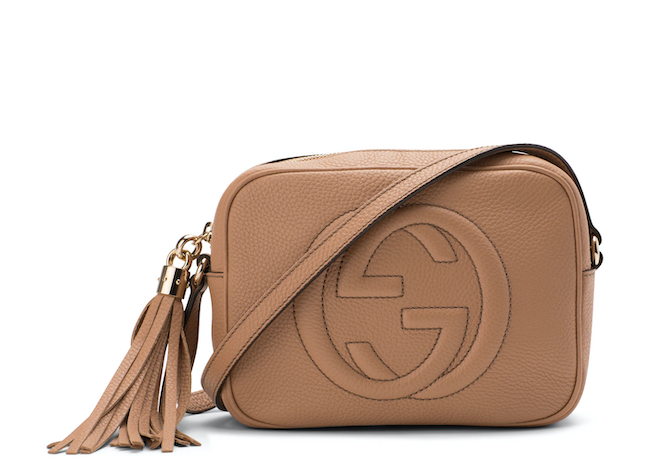 nude gucci soho disco bag, best designer crossbody bag