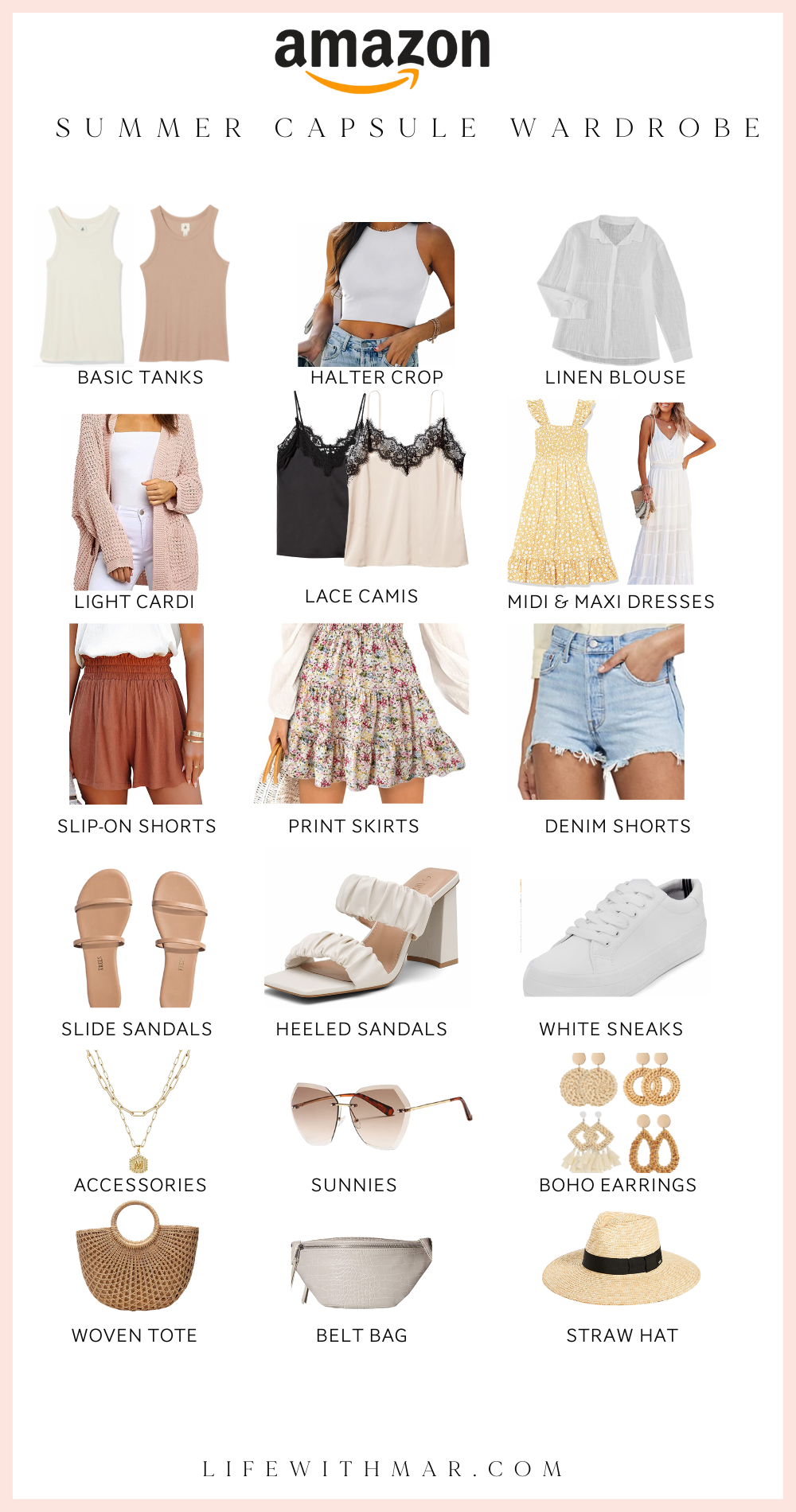 Summer Capsule Wardrobe & Lookbook with 15+ Outfit Ideas - Life with  Mar