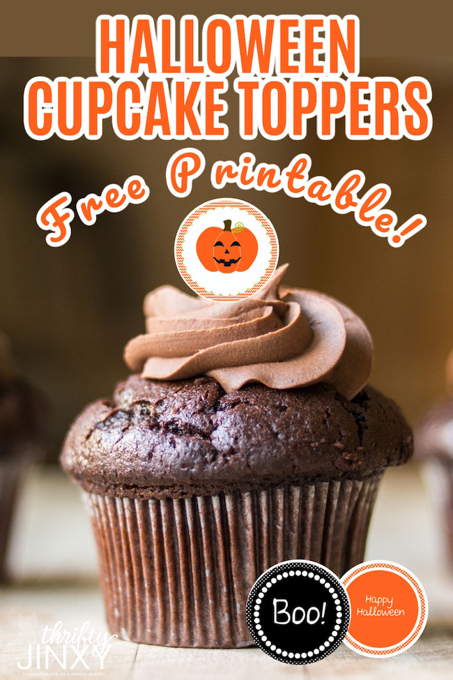 Halloween Cupcake Toppers Free Printable