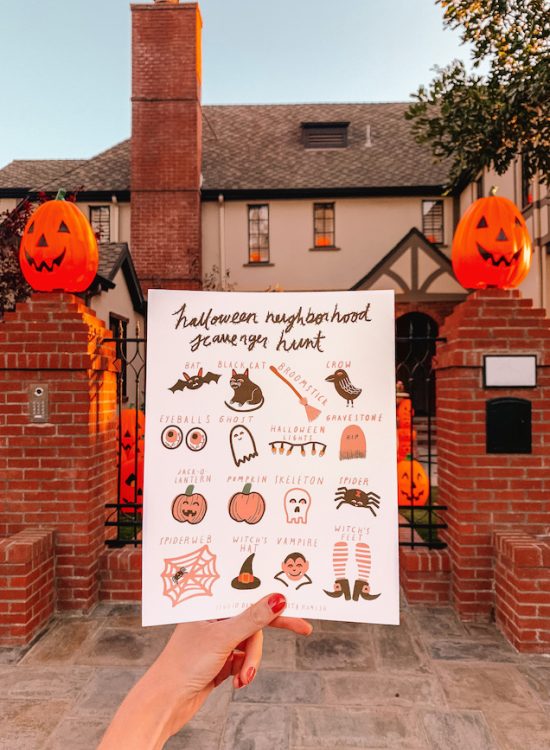 halloween scavenger hunt printable