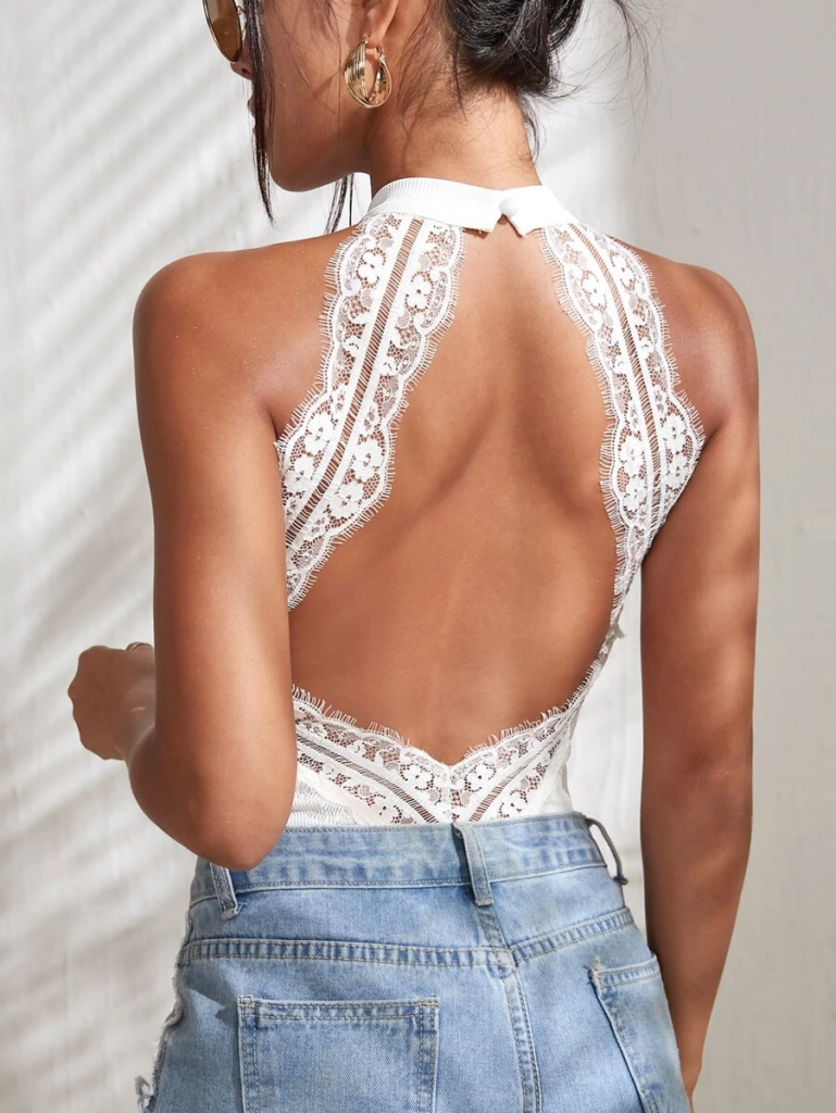 lace back bodysuit 
