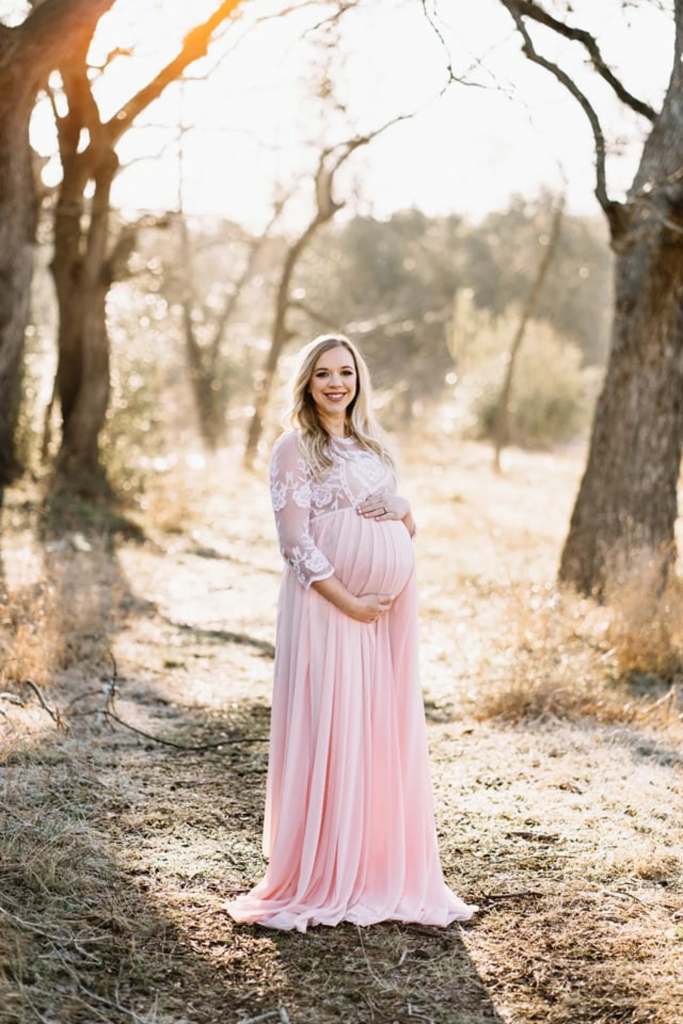 pink maternity dresses for pictures 