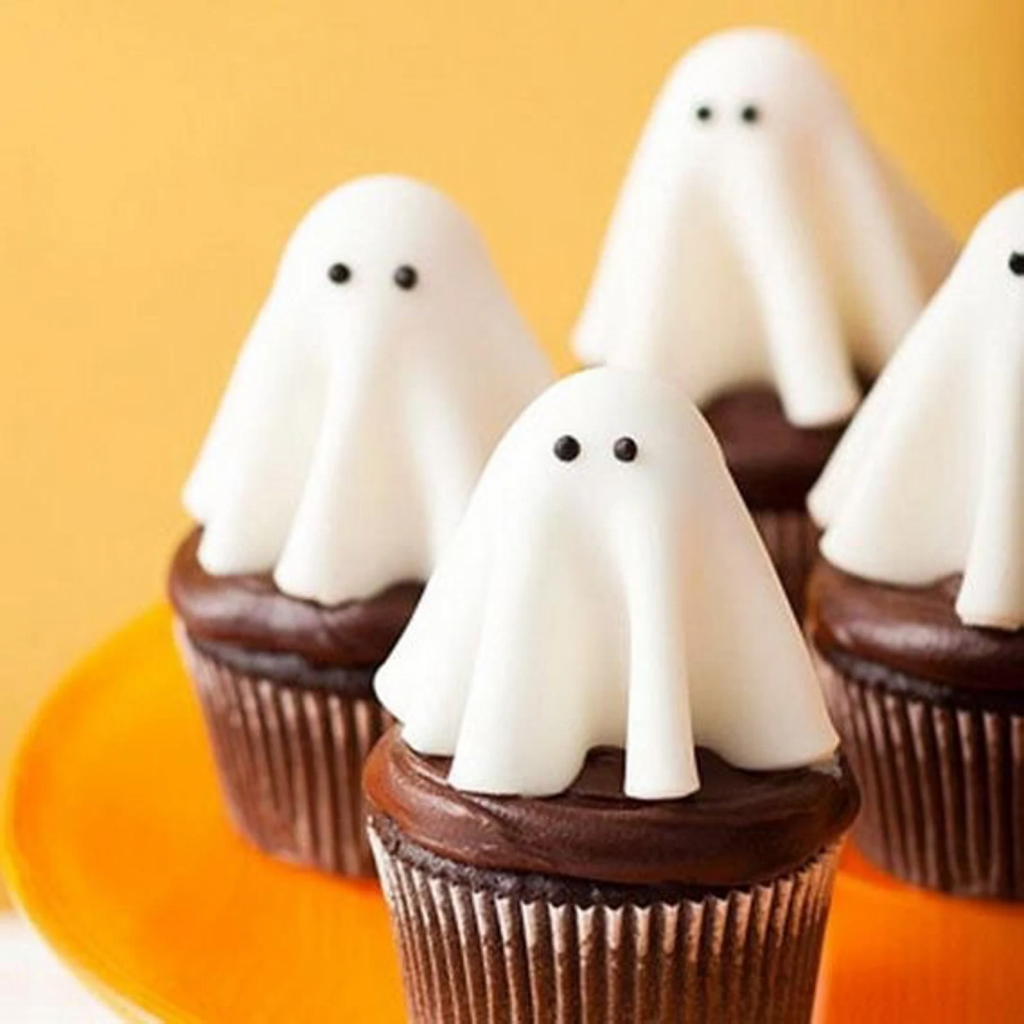 Ghost cupcake topper