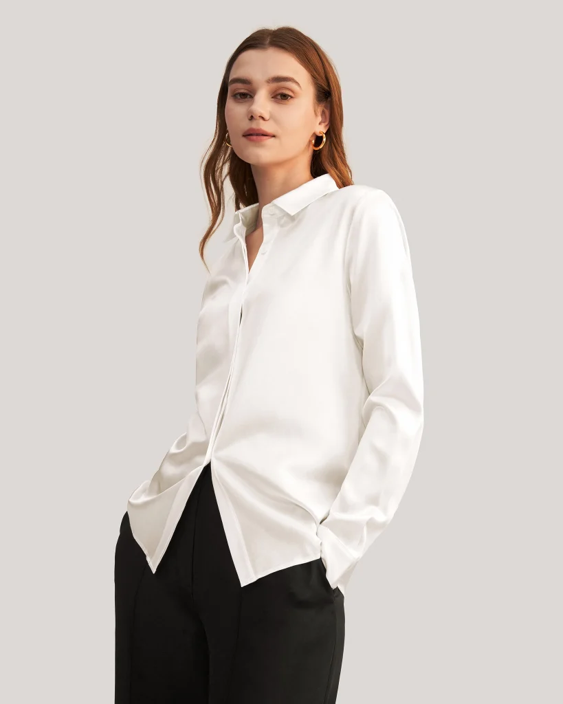 lilysilk classic white blouse review