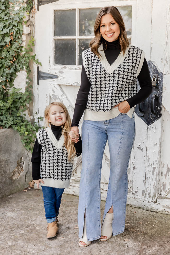 houndstooth matching mommy and me Thanksgiving outfits 