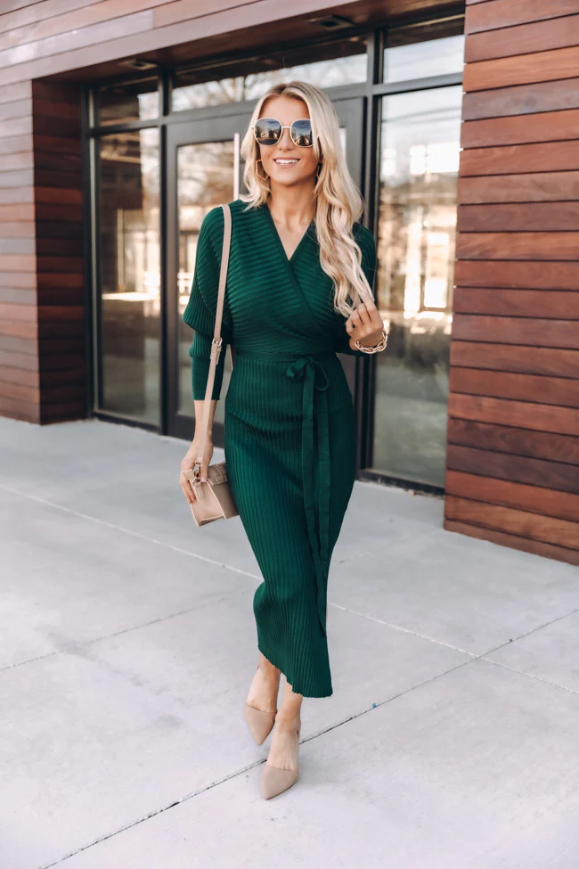 green christmas party dresses