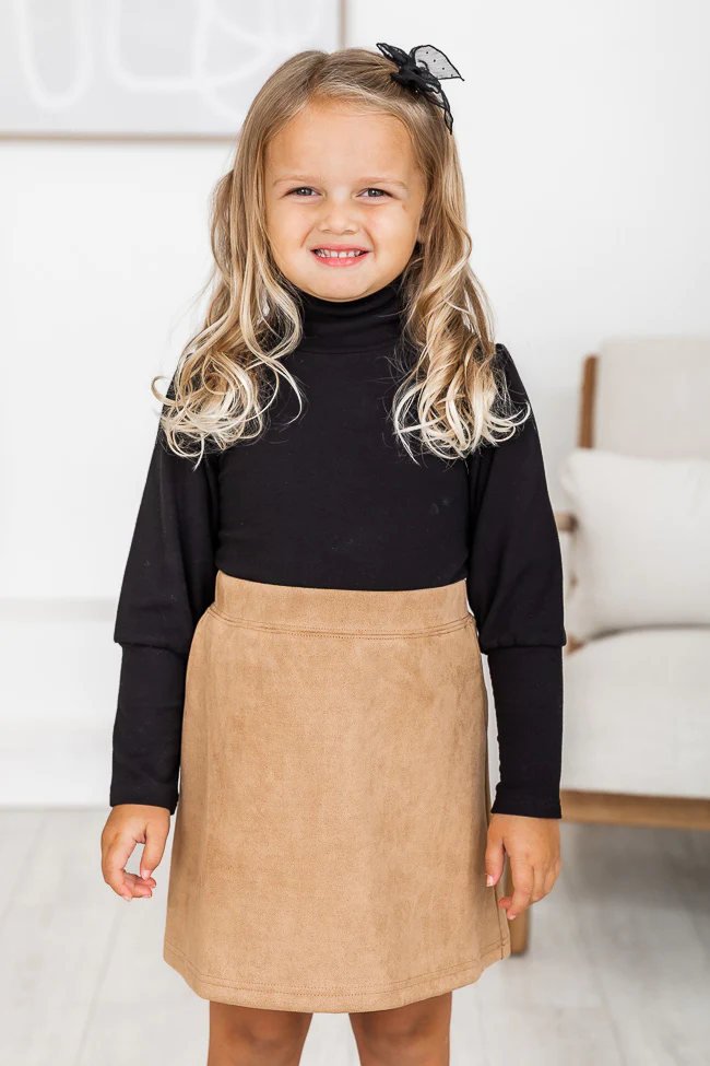 suede mini skirt for little girls 