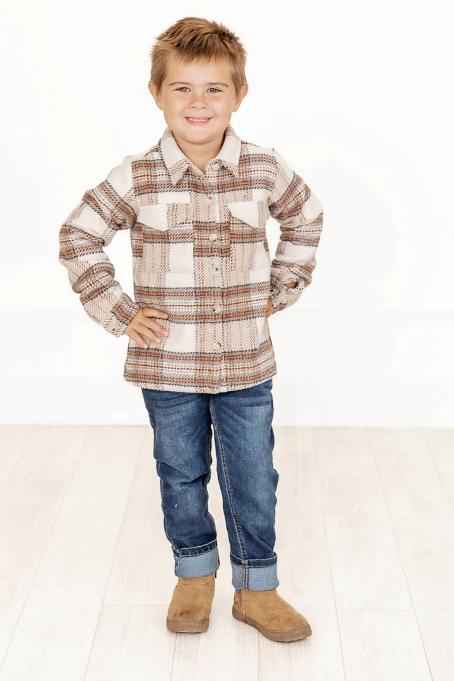 little boys flannel plaid shirt