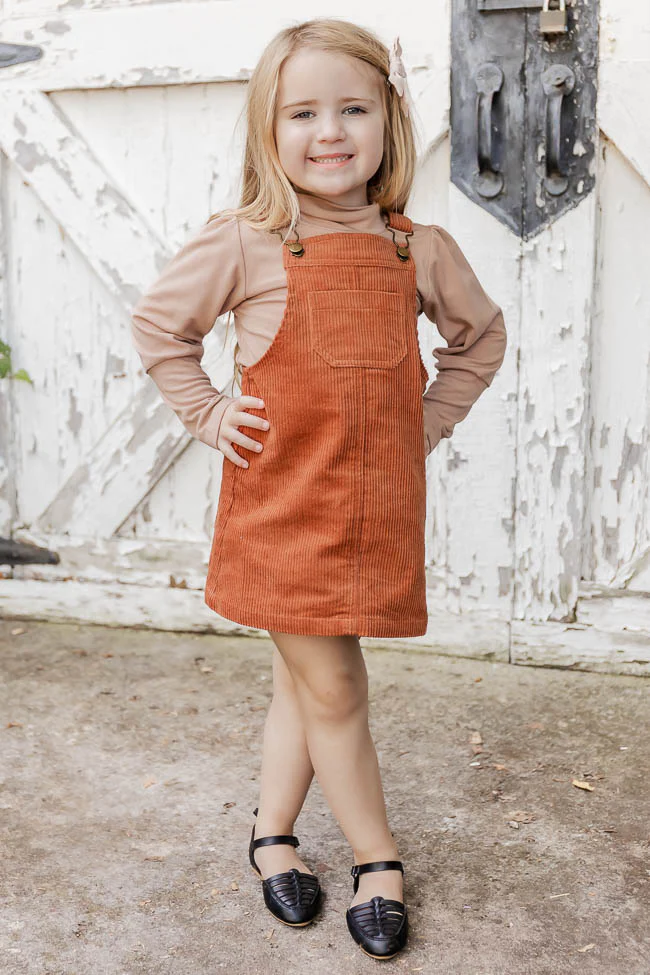 corduroy jumper dress for little girls