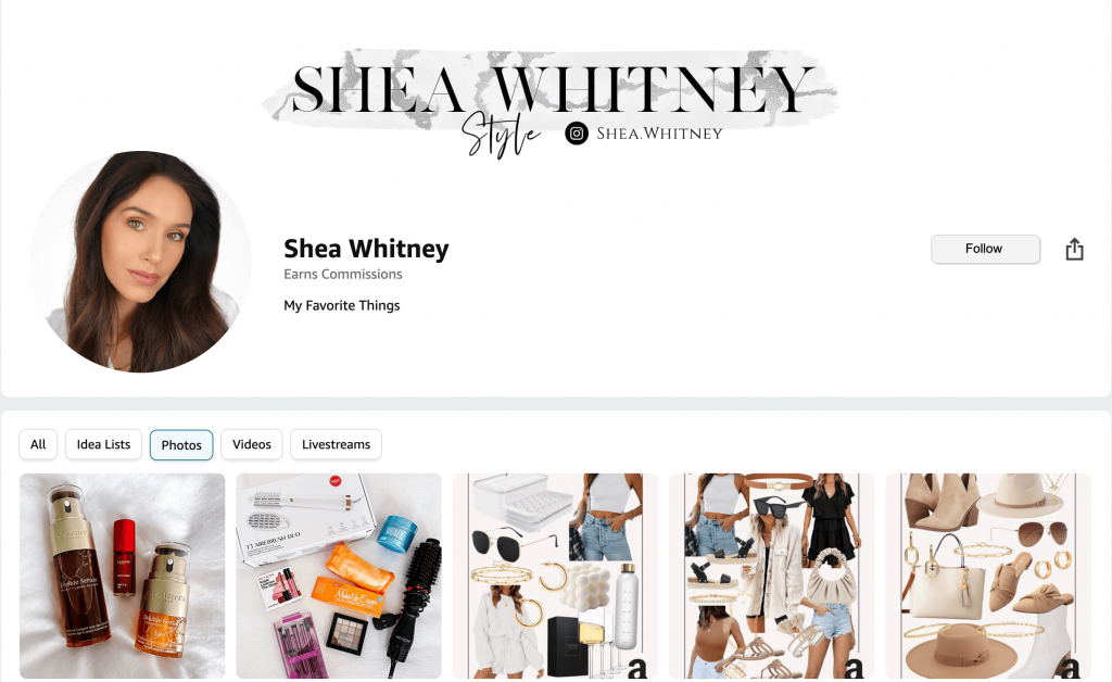 Shea Whitney Amazon Store Front