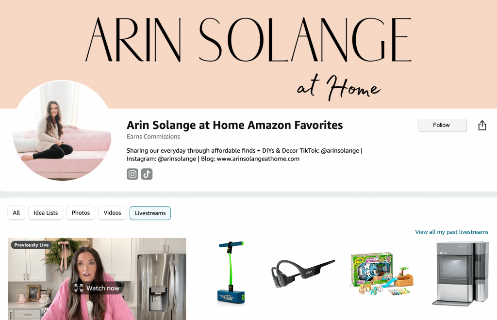 arin solange at home amazon storefront