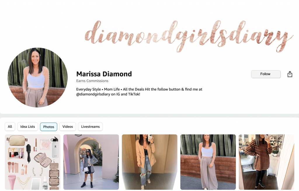 marissa diamond amazon storefront