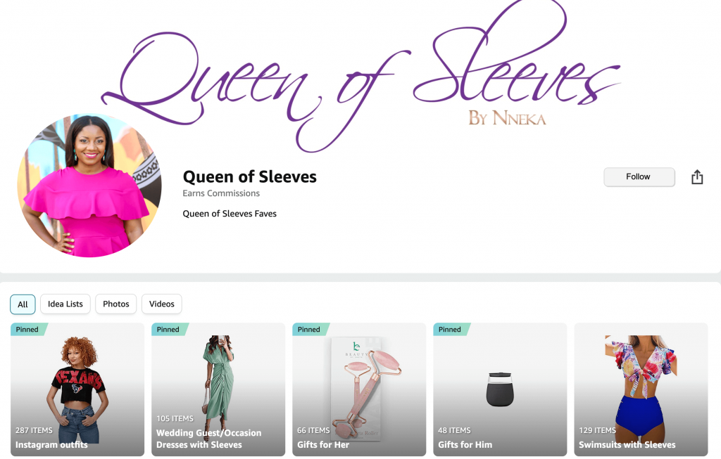 queen of sleeves amazon storefront