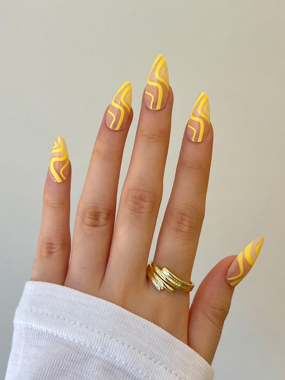 abstract nail art