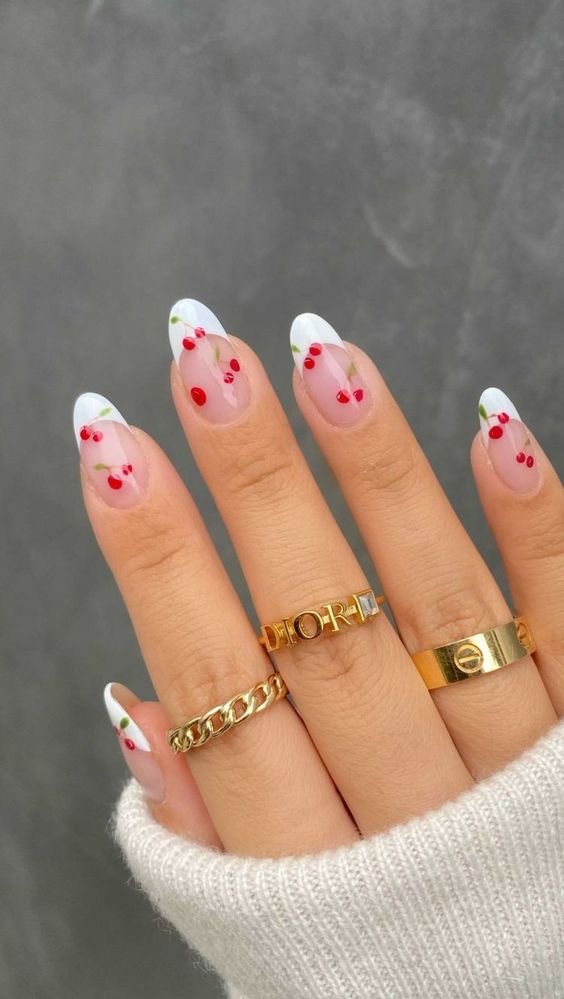 cherry blossom manicure