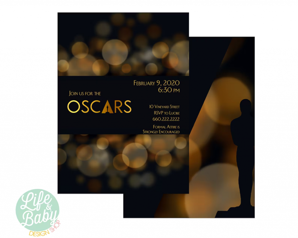 invitation  for oscar party idea 