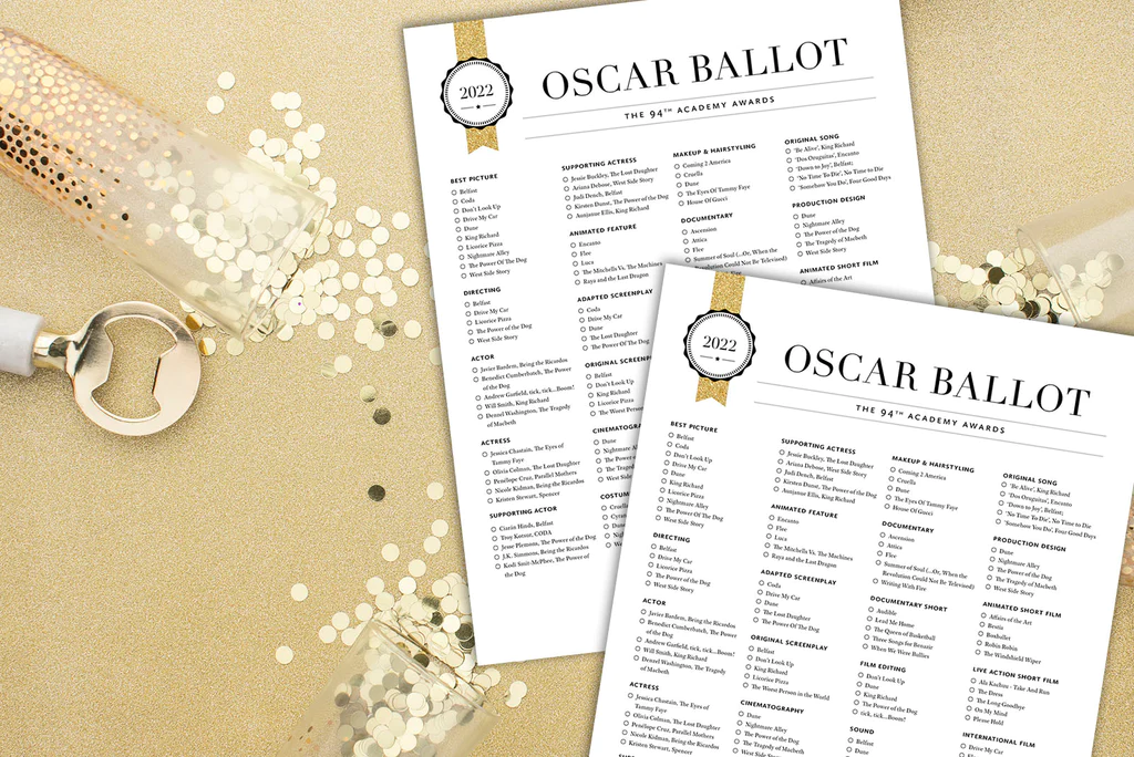 free oscar party ballot printable 